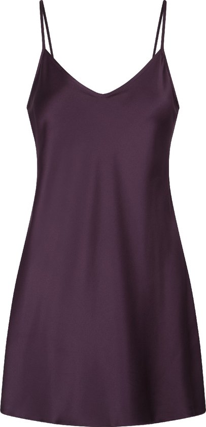 LingaDore - Chemise Satin Winetasting - Taille XS - Violet - Chemise de Nuit - Chemise de Nuit - Chemise de Nuit