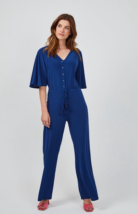 Donkerblauwe VANILIA Jumpsuit RIBBED JUMPSUIT