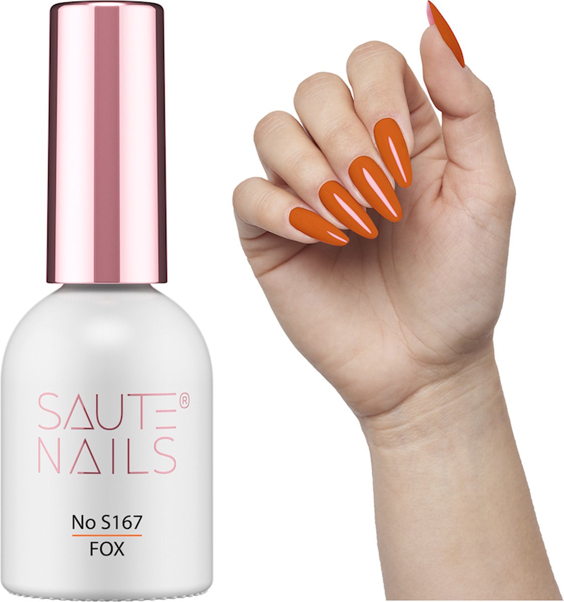SAUTE Nails Oranje UV/LED Gellak 8ml. - S167 Fox