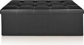 Deuba Seating banc multifonctionnel noir 114 x 40 x 40cm