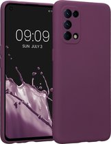 kwmobile telefoonhoesje geschikt voor Oppo Find X3 Lite - Hoesje voor smartphone - Precisie camera uitsnede - TPU back cover in bordeaux-violet
