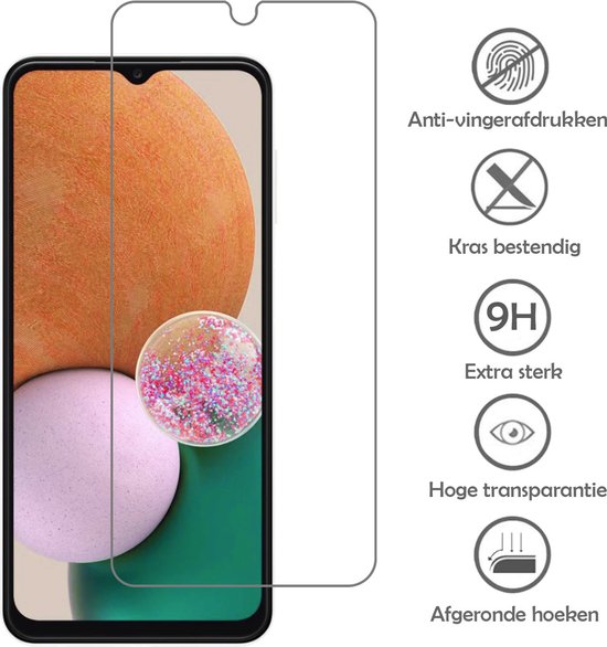 Coque Samsung A13 5G avec 2x Protecteurs d'écran - Samsung Galaxy A13 5G - Coque Samsung A13 5G en Siliconen avec 2x Protecteurs d'écran - Jaune