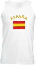 Witte heren tanktop Spanje XXL