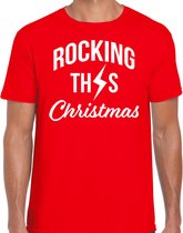 Rocking this Christmas fout t-shirt - rood - heren - Rock kerstshirts / Kerst outfit L