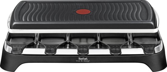 Foto: Tefal inox design re458812 raclette 10 pannetjes