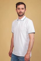 Suitable - Polo Jesse Wit - Slim-fit - Heren Poloshirt Maat L