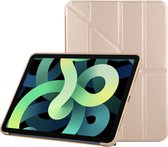 Mobigear Tablethoes geschikt voor Apple iPad Air 5 (2022) Hoes | Mobigear Origami Bookcase - Goud