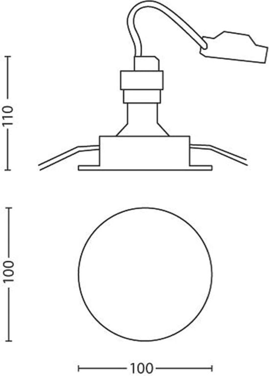 Philips myGarden Fresco Spot encastré - LED - acier inoxydable