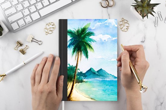 Carnet - Carnet d'écriture - Plage - Palmier - Berg - Carnet - Format A5 - Bloc-notes