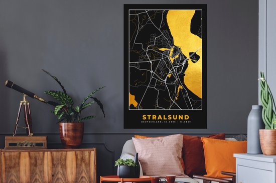 Fanion Vintage Stralsund - Allemagne De L'Est (RDA) - Armoiries Ville