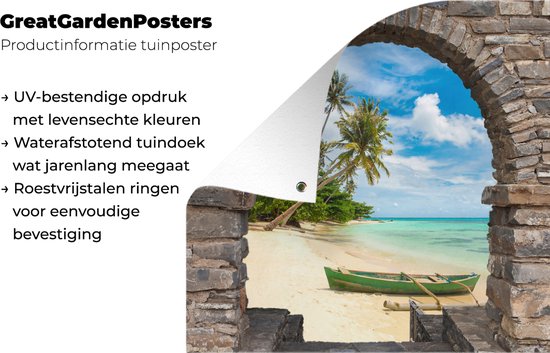 Tuinposter 'Zon, zee en strand' - Teun's Tuinposters