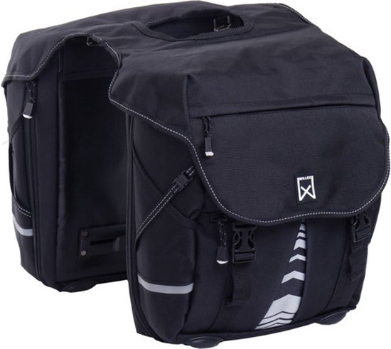 Willex Bagagetas 1200 XL - Dubbele Fietstas - 50 liter - Zwart van Willex — afbeelding 2