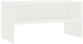 vidaXL - Tv-meubel - 80x40x40 - cm - bewerkt - hout - wit