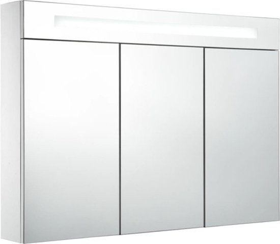 Badkamerkast met spiegel en ledverlichting, spiegelspiegelspiegelkast
