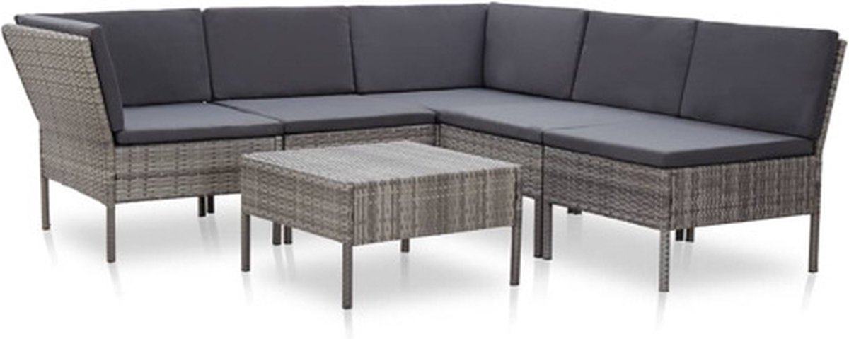 Vidaxl Tuin Loungeset Grijs Tuinbank