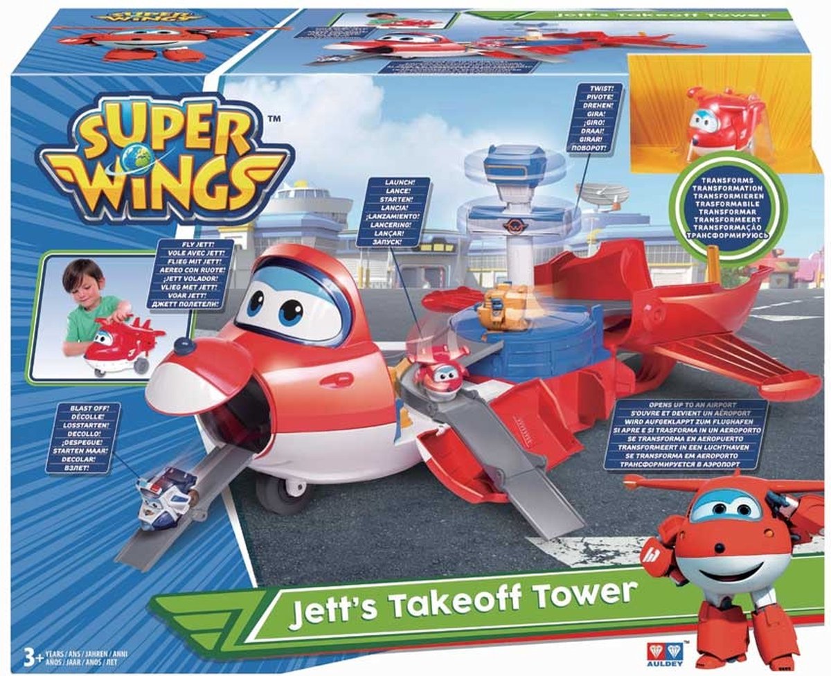 Avion Jett Super Wings Avec Son - Jouet Auldrey - Neuf - Pour Enfants