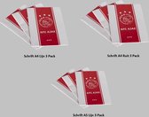 Ajax Schriftenset 3 Pack A4 Ruit, 3 Pack A4 Lijn & 3 Pack A5 - Ajax school - Ajax voetbal - Ajax Amsterdam-