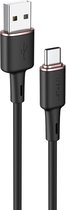 Acefast USB to USB-C Kabel 1.2m - Slicone - Zwart