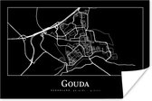 Poster Gouda - Kaart - Stadskaart - Plattegrond - 90x60 cm