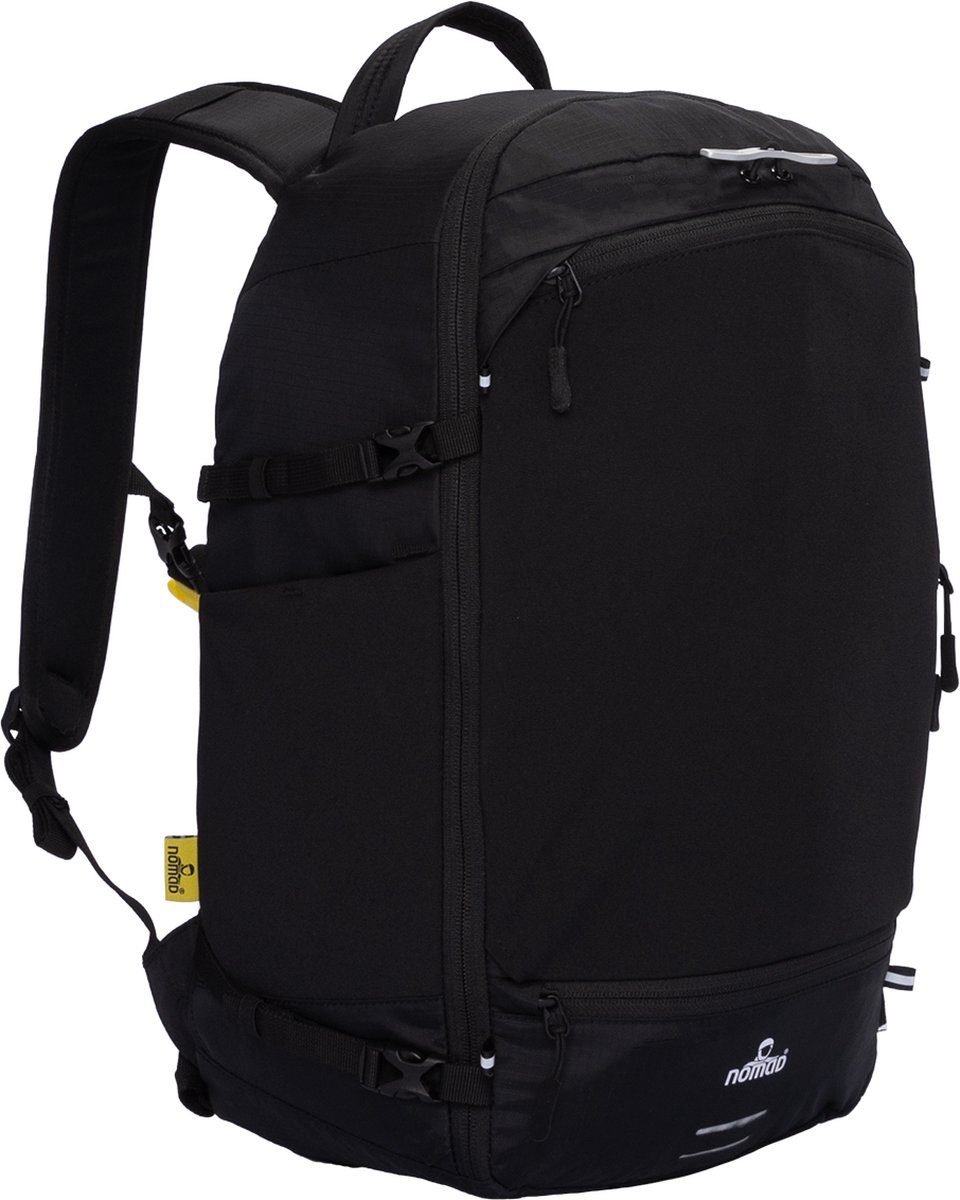 NOMAD® Montagon Premium 25 Daypack | 25 L | Zwart | Vochttransporterend rugsysteem | S-vormige zacht gepadde schouderbanden