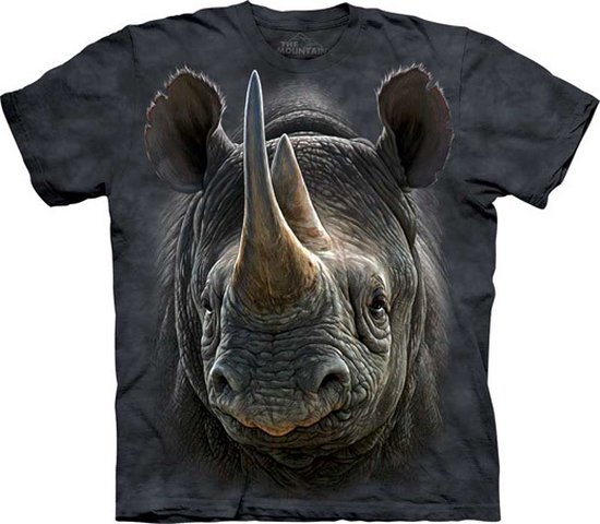 KIDS T-shirt Black Rhino S
