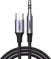 UGreen USB C naar 3.5mm Audio Jack kabel met DAC chip - 1 meter - HiFi geluid - Geschikt voor Samsung en Apple apparaten