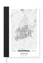 Notitieboek - Schrijfboek - Stadskaart Roosendaal - Notitieboekje klein - A5 formaat - Schrijfblok - Plattegrond