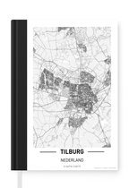 Notitieboek - Schrijfboek - Stadskaart Tilburg - Notitieboekje klein - A5 formaat - Schrijfblok - Plattegrond
