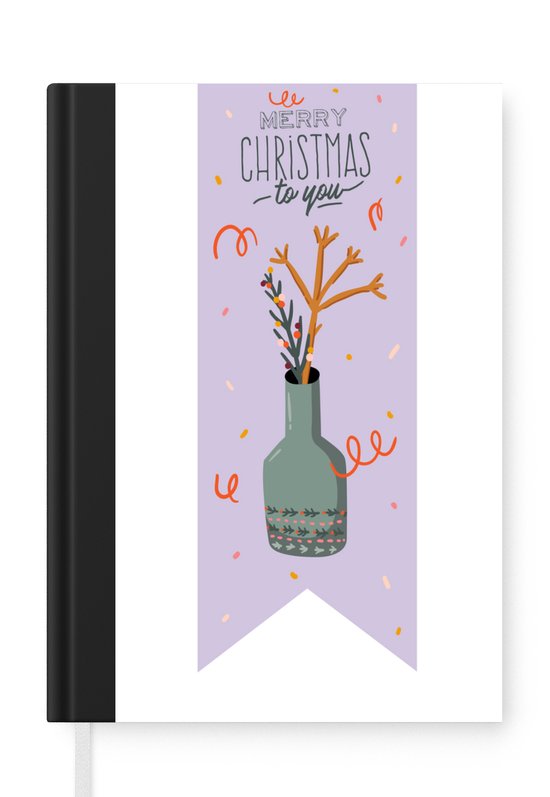 Cahier - Cahier d'écriture - Énonciations - Citations - 'Joyeux Noël à toi' - Cahier - Format A5 - Bloc-notes - Cadeaux Sinterklaas - Cadeaux pour enfants - Cadeaux chaussures - Petits cadeaux