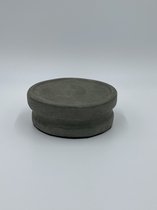 Decoratie plateau grijs beton look steen klein 6,5 cm x 17 cm | 65484 | Home Sweet Home | Stoer & Sober Woonstijl | kaarsenplateau