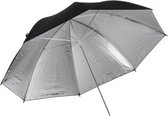 Luxe 91 cm Zwart/ Argent Flash Parapluie/ Flash Parapluie