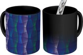 Magische Mok - Foto op Warmte Mokken - Koffiemok - Golven - Patronen - Abstract - 3D - Magic Mok - Beker - 350 ML - Theemok