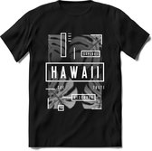 Hawaii Leafs | TSK Studio Zomer Kleding  T-Shirt | Zilver | Heren / Dames | Perfect Strand Shirt Verjaardag Cadeau Maat S