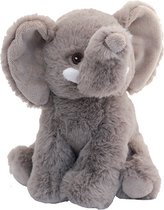 Pluche knuffel olifant van 19 cm - Speelgoed knuffeldieren olifanten