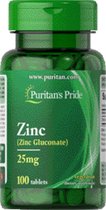 Puritan's Pride Zinc 25 mg 100 tabletten 2000