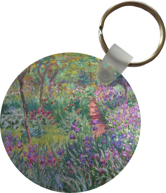 Sleutelhanger De tuin van kunstenaar te Giverny Schilderij van Claude