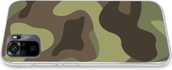 Coque Xiaomi Redmi Note 10 - Illustration d'un motif camouflage - Coque de téléphone en Siliconen