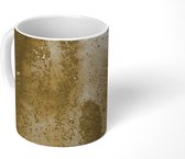 Mok - Goud - Abstract - Verf - 350 ML - Beker - Uitdeelcadeautjes