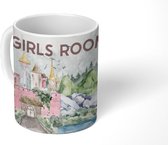 Mok - Koffiemok - Quotes - Girls room - Meisjes - Spreuken - Kids - Baby - Meisjes - Mokken - 350 ML - Beker - Koffiemokken - Theemok - Mok met tekst