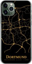 Coque iPhone 11 Pro - Dortmund - Carte - Or - Coque de téléphone en Siliconen