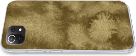 Convient pour coque Xiaomi 11T - Or - Peinture - Abstrait - Étui de téléphone en Siliconen