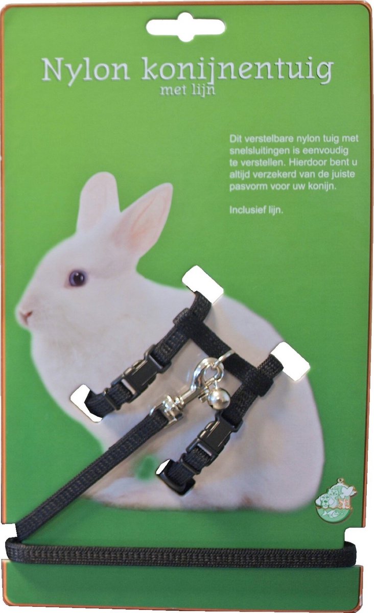 Konijnentuig Met Lijn Zwart