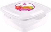 lunchbox London 500 ml 13,8 x 5 cm transparant/wit