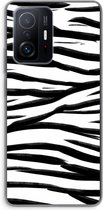 Case Company® - Xiaomi 11T Pro hoesje - Zebra pattern - Soft Cover Telefoonhoesje - Bescherming aan alle Kanten en Schermrand