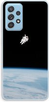 Case Company® - Samsung Galaxy A73 hoesje - Alone in Space - Soft Cover Telefoonhoesje - Bescherming aan alle Kanten en Schermrand