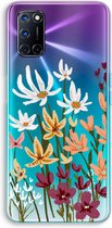 Case Company® - Oppo A72 hoesje - Painted wildflowers - Soft Cover Telefoonhoesje - Bescherming aan alle Kanten en Schermrand