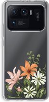 Case Company® - Xiaomi Mi 11 Ultra hoesje - Floral bouquet - Soft Cover Telefoonhoesje - Bescherming aan alle Kanten en Schermrand