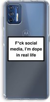 Case Company® - Motorola Moto G9 Plus hoesje - I'm dope - Soft Cover Telefoonhoesje - Bescherming aan alle Kanten en Schermrand