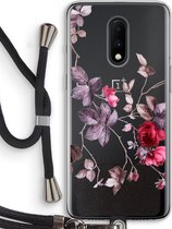 Case Company® - OnePlus 7 hoesje met Koord - Mooie bloemen - Telefoonhoesje met Zwart Koord - Bescherming aan alle Kanten en Over de Schermrand