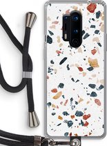 Case Company® - OnePlus 8 Pro hoesje met Koord - Terrazzo N°4 - Telefoonhoesje met Zwart Koord - Bescherming aan alle Kanten en Over de Schermrand